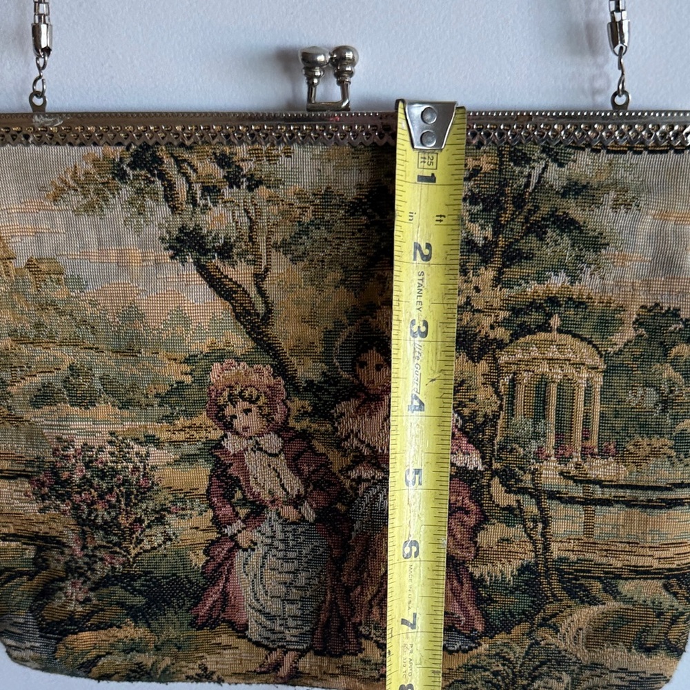 Vintage Tapestry Clutch Bag - Picture 6 of 6